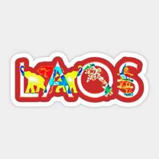 Laos Sticker